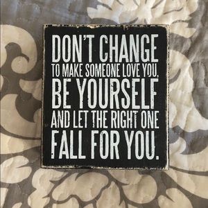 Change yourself sign
